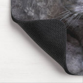Tapis De Souris Portrait de chat gris (Coin)