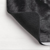 Tapis De Souris Portrait de chat noir mignon (Coin)