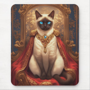 Tapis De Souris Portrait de chat siamois royal majestueux