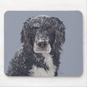 Tapis De Souris Portrait de chien mélange de Spaniel