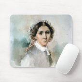Tapis De Souris Portrait de Clara Schumann 1853 (Avec souris)