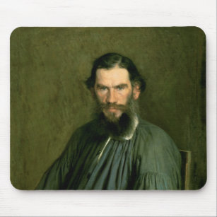 Tapis De Souris Portrait de compte Lev Nikolaevich Tolstoy 1873