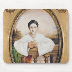 Tapis De Souris Portrait de Gaspard Deburau comme Pierrot, c.1815