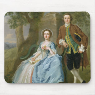 Tapis De Souris Portrait de George et de Margaret Rogers,