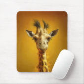 Tapis De Souris Portrait de girafe (Avec souris)