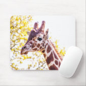 Tapis De Souris Portrait de Giraffe (Avec souris)