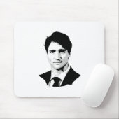Tapis De Souris Portrait de Justin Trudeau (Avec souris)