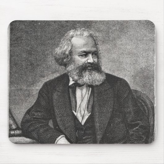 Tapis De Souris Portrait de Karl Marx 1857 (Devant)