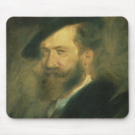 Tapis De Souris Portrait de l'artiste Wilhelm Busch, c.1878 (Devant)
