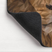 Tapis De Souris Portrait de lion géométrique (Coin)