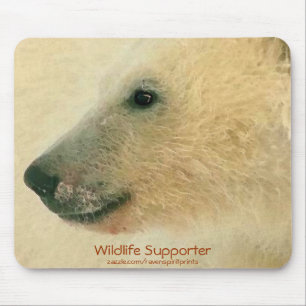 Tapis De Souris Portrait de l'ours polaire