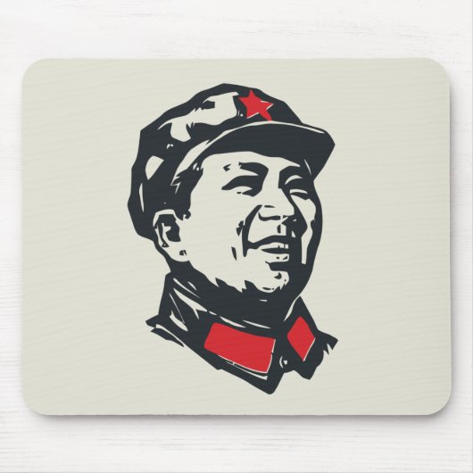 Tapis De Souris Portrait de Mao de Président (Devant)