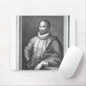 Tapis De Souris Portrait de Miguel de Cervantes Saavedra (Avec souris)