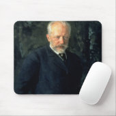 Tapis De Souris Portrait de Piotr Ilyich Tchaikovsky (Avec souris)