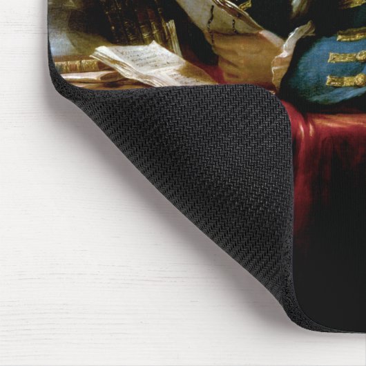 Tapis De Souris Portrait de pouce, Benjamin Franklin Père fondateu (Coin)