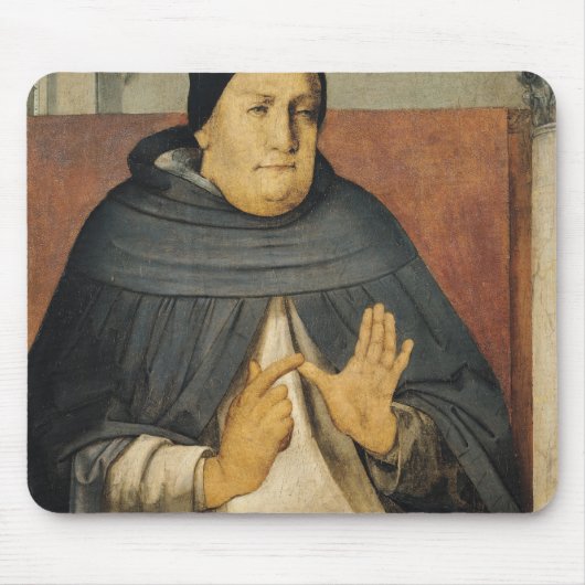 Tapis De Souris Portrait de St Thomas Aquinas c.1475 (Devant)