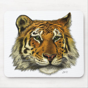 Tapis De Souris Portrait de tigre