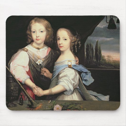 Tapis De Souris Portrait de Winston et d'Arabella (1648-1730) (Devant)
