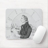 Tapis De Souris Portrait d'Ebenezer Sibly entouré (Avec souris)