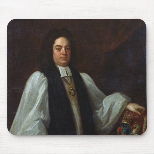 Tapis De Souris Portrait d'évêque John Robinson c.1711 (Devant)