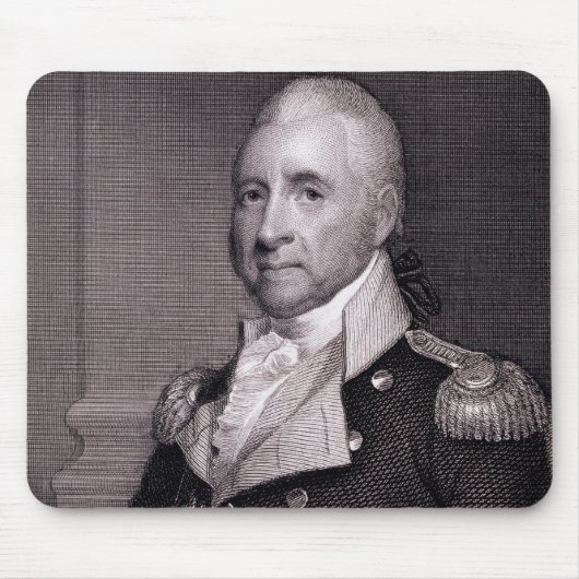 Tapis De Souris Portrait du Général principal John Brooks, gravé (Devant)