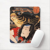 Tapis De Souris Portrait d'un acteur avec un poisson (Avec souris)