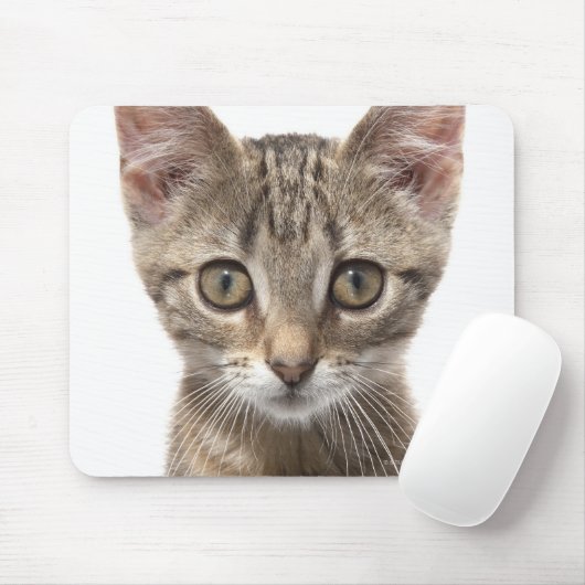 Tapis De Souris Portrait d'un chaton (Avec souris)