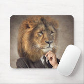 Tapis De Souris Portrait d'un lion (Avec souris)