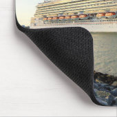 Tapis De Souris Portrait d'un navire de croisière en transit (Coin)