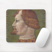 Tapis De Souris Portrait d'un noble barbu, probablement Gian Gale (Avec souris)