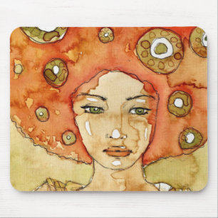 Tapis De Souris Portrait d'une belle fille