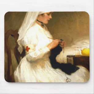 Tapis De Souris Portrait D'Une Infirmière Croix Rouge - Gabriel N