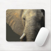 Tapis De Souris Portrait éléphant (Avec souris)