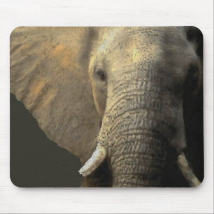 Tapis De Souris Portrait éléphant
