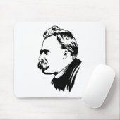 Tapis De Souris Portrait Mousepad de Frederich Nietzsche (Avec souris)