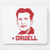 Tapis De Souris Portrait Mousepad de George Orwell (Devant)