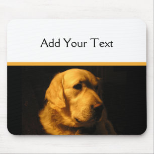 Tapis De Souris Portrait Mousepad de golden retriever