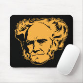 Tapis De Souris Portrait Mousepad de Schopenhauer (Avec souris)