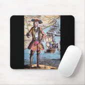 Tapis De Souris Portrait noir de couleur de Bart (Avec souris)