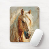 Tapis De Souris Portrait Palomino Horse (Avec souris)