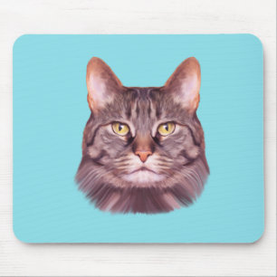 Tapis De Souris Portrait photo de chat