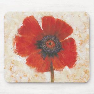 Tapis De Souris Portrait rouge de pavot