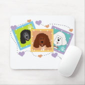 Tapis De Souris Portraits de chiens (Avec souris)