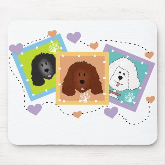 Tapis De Souris Portraits de chiens (Devant)