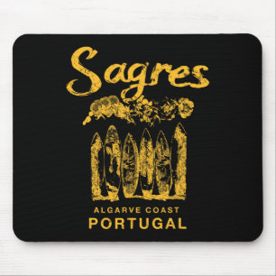 Tapis De Souris Portugal Sagres Surf Rétro