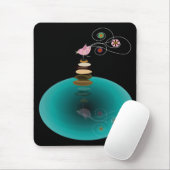 Tapis De Souris pose de yoga, pose d'une jambe (Avec souris)