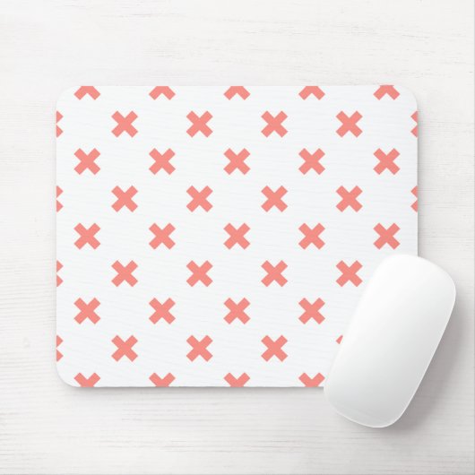 Tapis De Souris Poser les points de croix sur blanc (Avec souris)