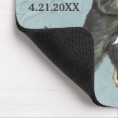 Tapis De Souris Posh Cats Mariage bleu (Coin)