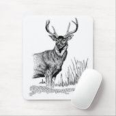 Tapis De Souris Position de cerfs communs (Avec souris)