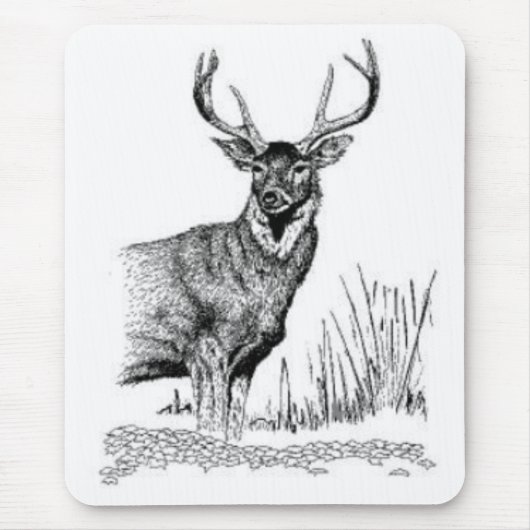 Tapis De Souris Position de cerfs communs (Devant)